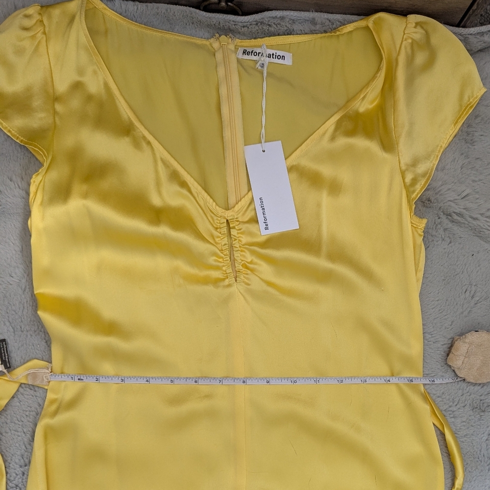 REFORMATION Reformation Scottie Silk Dress NWT - Picture 9 of 11